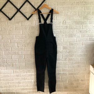Madewell Skinny Overalls in Lunar Wash, Raw Hem